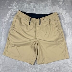 Birddogs Factory Unlined Shorts Mens XXL Tan 9" Inseam Stretch Athletic No Liner